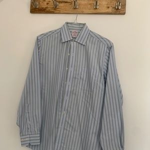 Brooks Brothers Stripe Dress Shirt M - Blue/Green